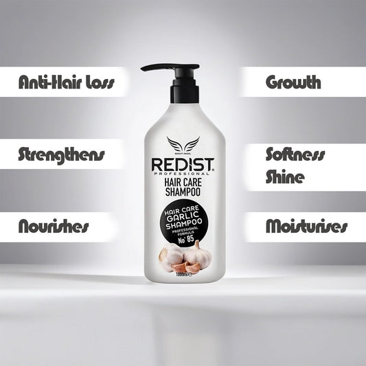 Redist Garlic Hair Shampoo 1000Ml & Garlic Hair Mask 500Ml & 40 Overdose Conditioner 400Ml & Hair Parfume 50Ml | Prevents Hair Loss, Strengthens And Nourishes Hair | For Dry Damaged Hair | Care Set