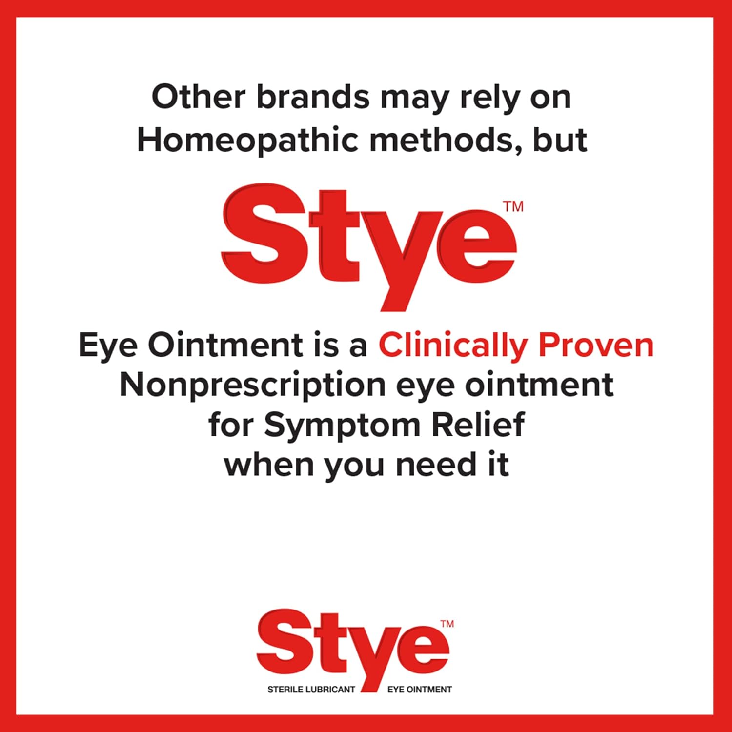 Stye Sterile Lubricant Eye Ointment, Ophthalmologist Tested, 0.125 ounces (Pack of 1) : Health & Household