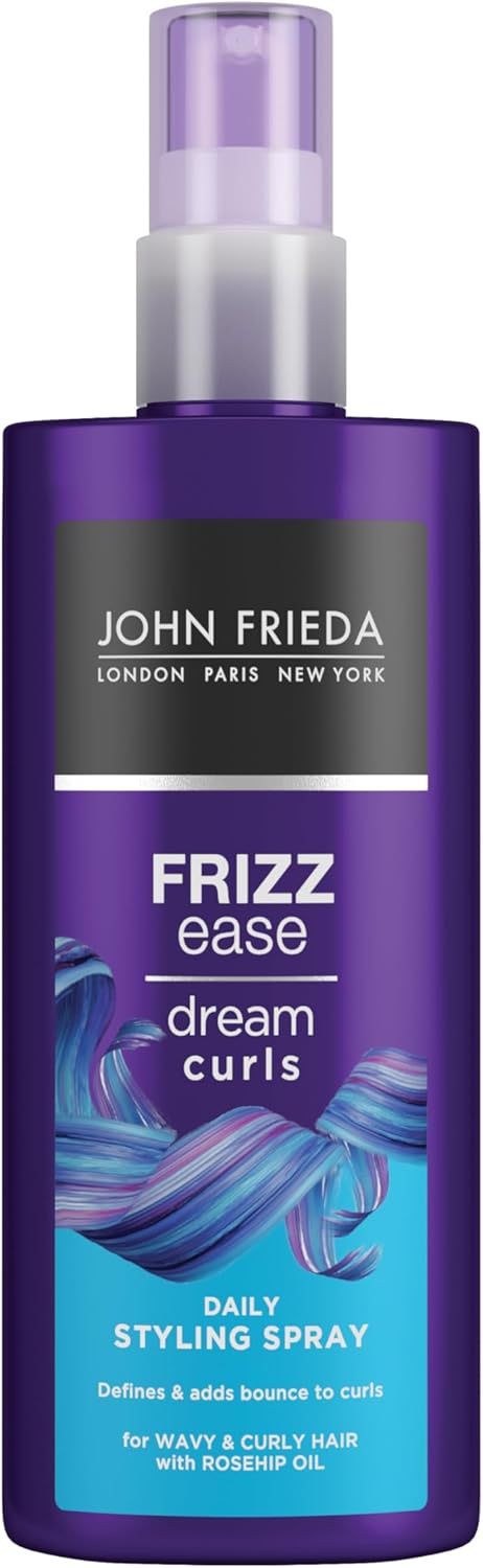 John Frieda Frizz Ease Dream Curls Daily Styling Spray, Curl Reviving Spray For Curly And Wavy Hair, 200 Ml