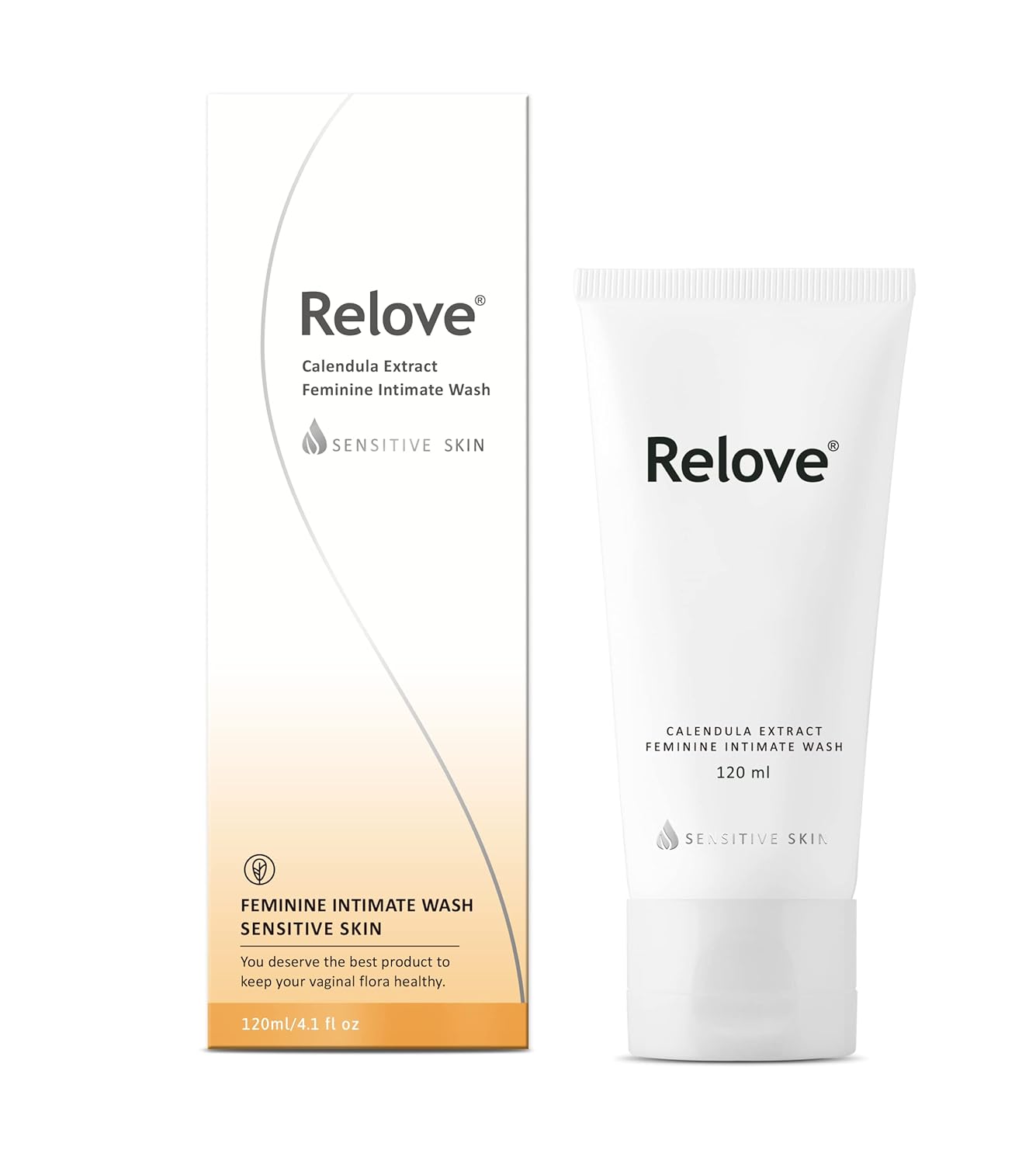 Relove Calendula Extract Feminine Intimate Wash | Gynecologist | Calendula Fragrance | pH-3.8 | Hypoallergenic | SLS,SLES Free | 4oz