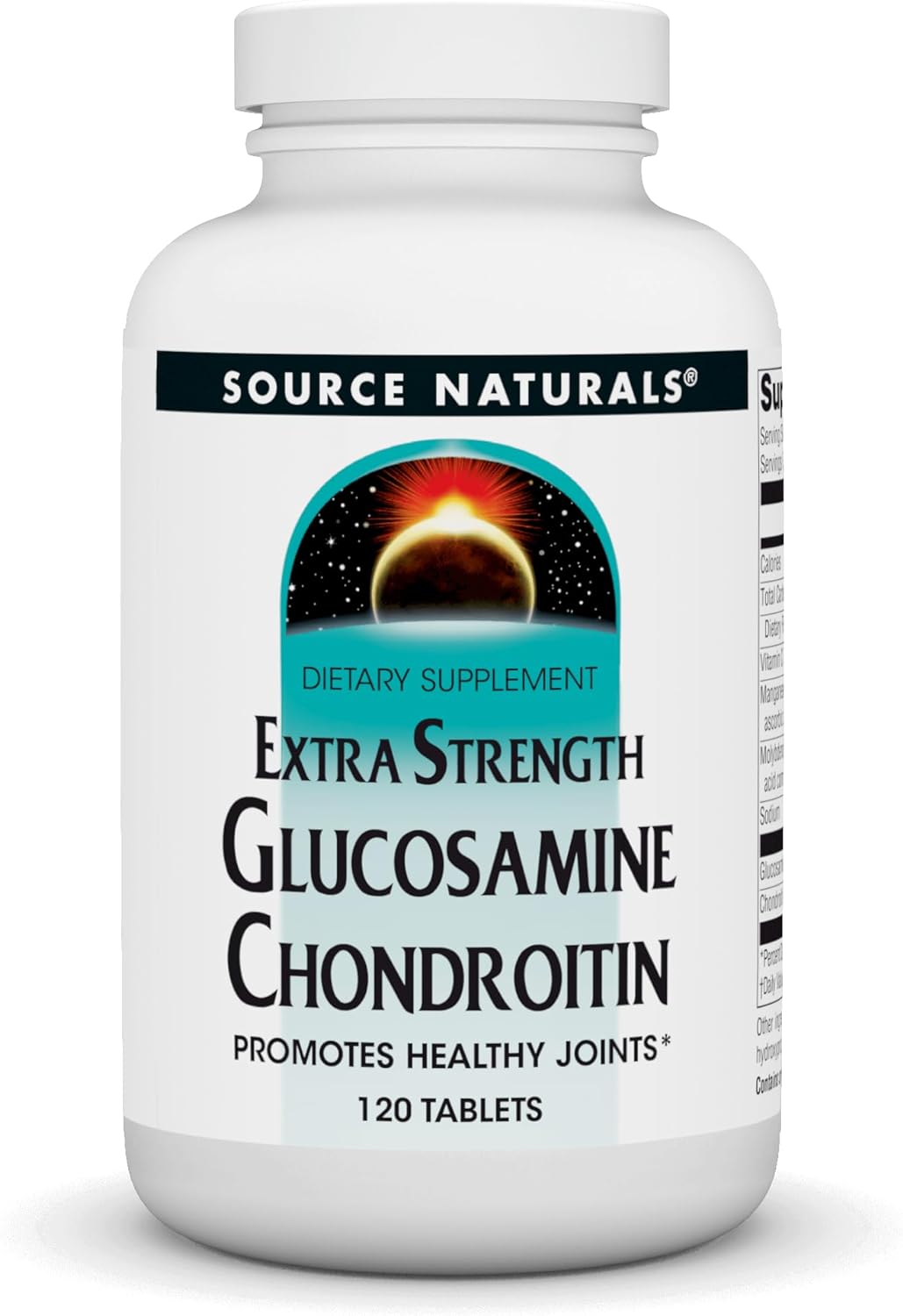 Source Naturals Extra Strength Glucosamine Chondroitin,Promotes Healthy Joints* - 120 Tablets