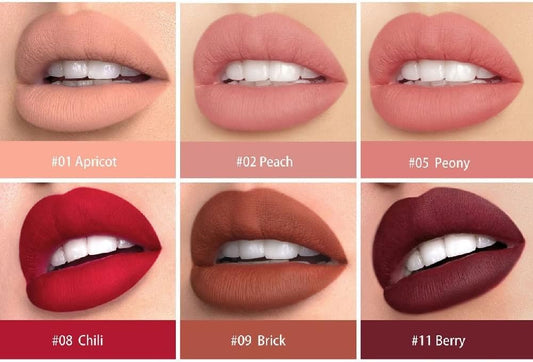 Matte Light Crayon Lipstick With Built-In Sharpener Rotary Cut Dual Purpose Waterproof Non-Drying Fade-Free Lipstick Lip Liner Set Crayon Matte Longwear Lipstick(#A)