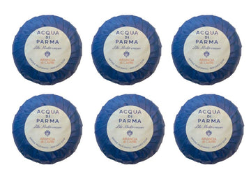Acqua Di Parma Blu Mediterraneo Arancia Di Capri Wrapped Soaps 50 Grams - Set Of 6