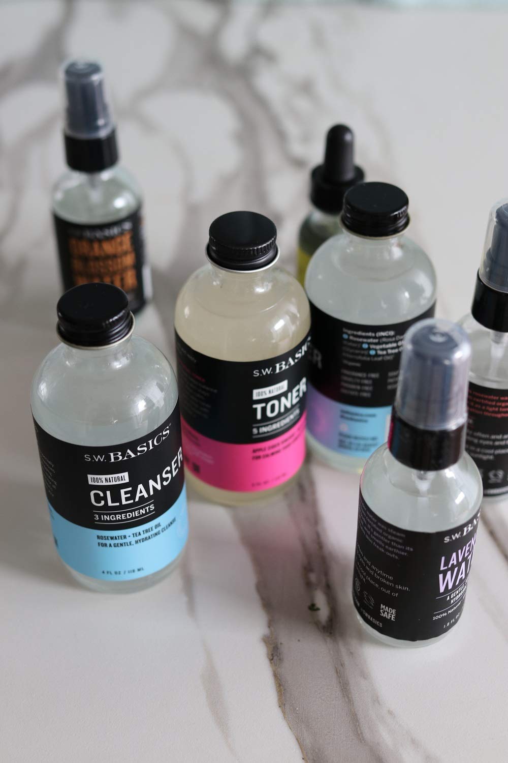 S.W. Basics Toner, Witch Hazel Face Toner For Sensitive Skin And Acne-Prone Skin, Organic And Cruelty Free, 4.0 Fl Oz : Beauty & Personal Care