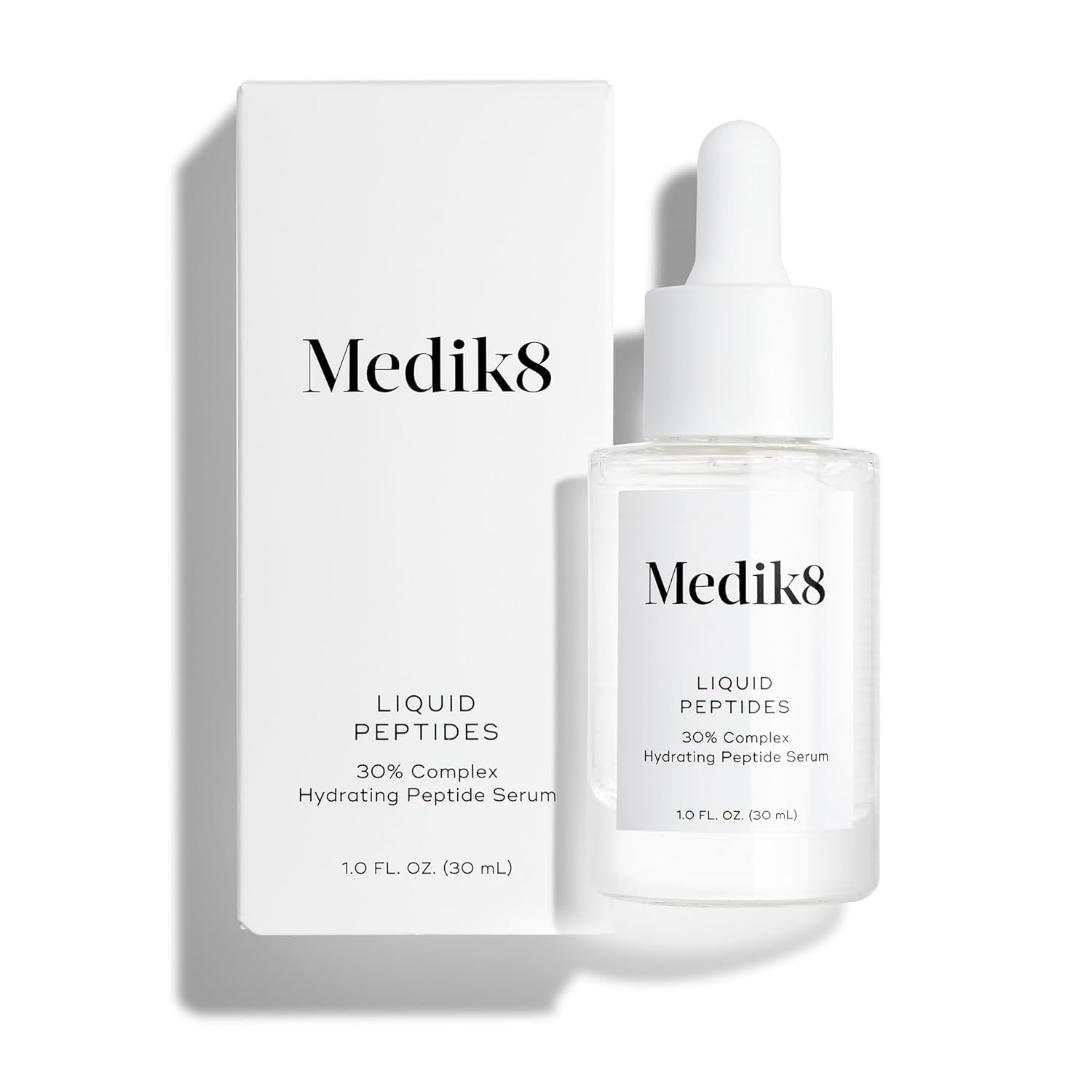 Medik8 Liquid Peptides Advanced Mp - Peptide Serum - Face Serum For Wrinkle Reduction - Hydrating Serum Supports Collagen, Hyaluronic Acid - 1 Oz