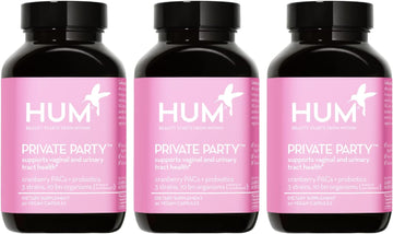 Hum Private Party - Vaginal Probiotics For Women'S Health, Ph Balance Supplement, And Urinary Tract Support With Cranberry & Lactobacillus Blend | Cranberry Pills, (90 Capsules)