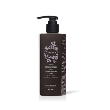 Saphira Moisturizing Curl Cream For Curly And Wavy Hair, Hair Moisturizer And Deep Conditioning For Shine And Bounce, Sulfate-Free, Paraben-Free, Vegan, 8.5 Ounce