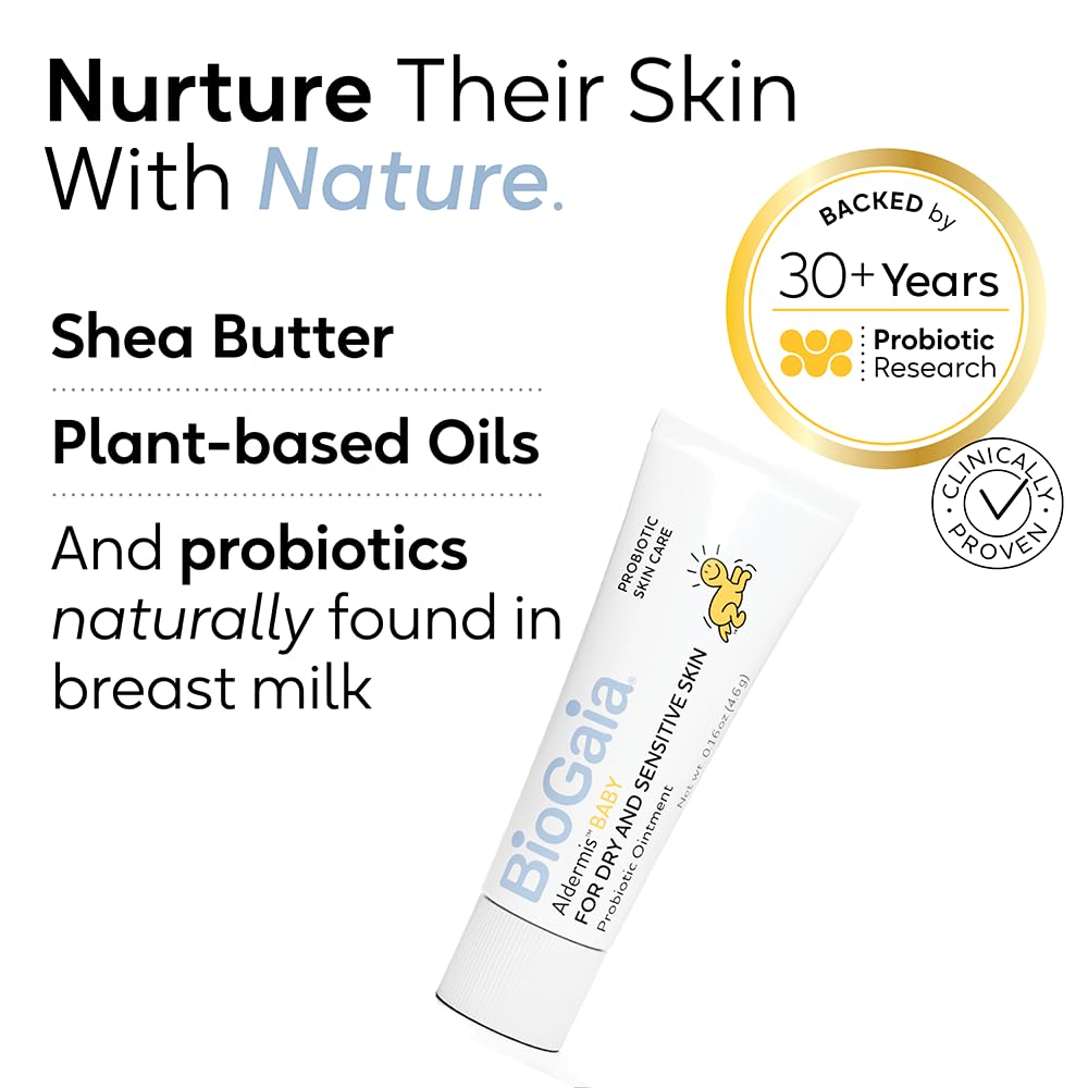 Biogaia Baby Probiotic Ointment | Soothes & Hydrates Dry, Irritated & Sensitive Skin | Use It From Head To Toe | Formulated With Plant-Based Oils & Probiotics | Steroid Free & Microbiome-Friendly