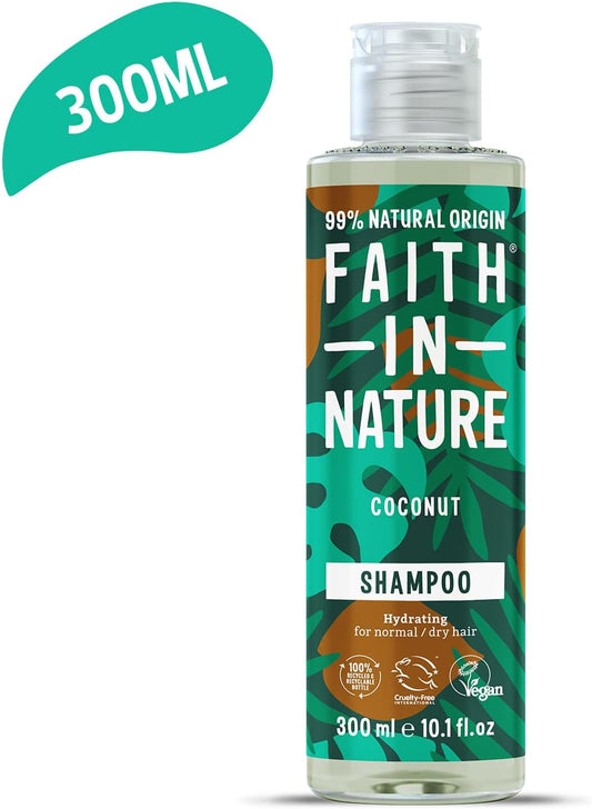 Faith In Nature 300Ml Natural Lavender & Geranium Shampoo, Soothing, Vegan & Cruelty Free, No Sls Or Parabens, For Normal To Dry Hair