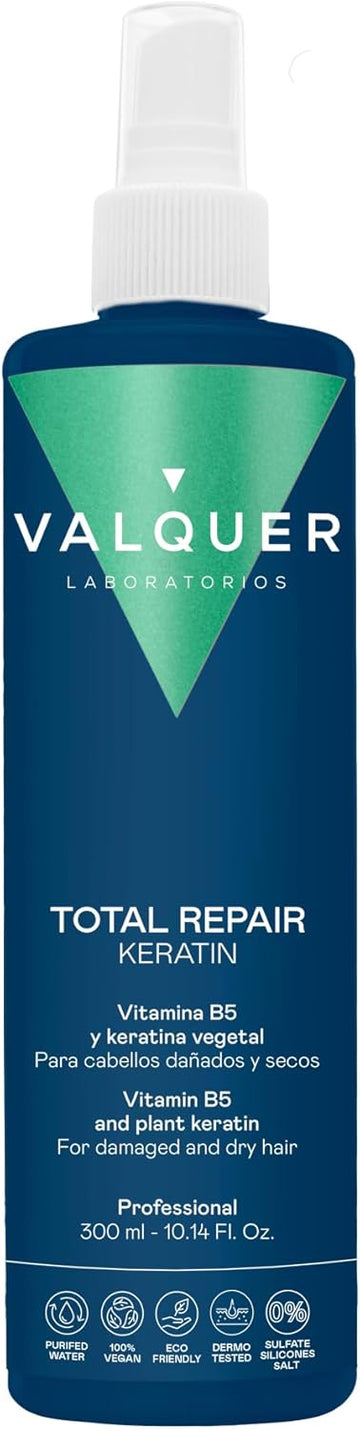 Válquer Professional Pure Keratin For Total Hair , Damaged Hair, No Sulfates, No Silicones, No Salt, Hair , Express Effect
