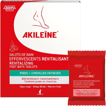 AKILEÏNE® - REVITALIZING EFFERVENT BATH PEBBLES – 6 BAGS 20 GR