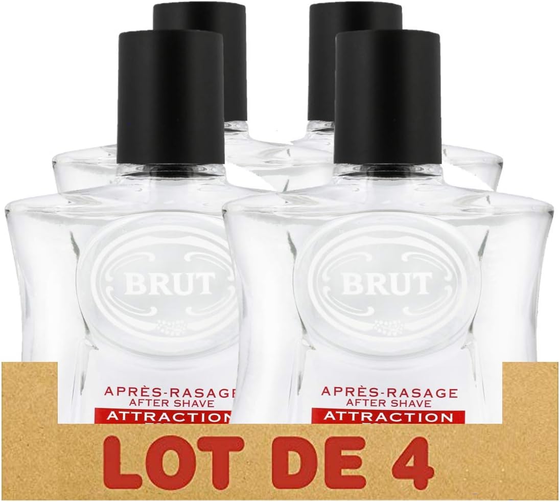 Brut After Shave - Attraction Totale 100Ml, 4 Pack