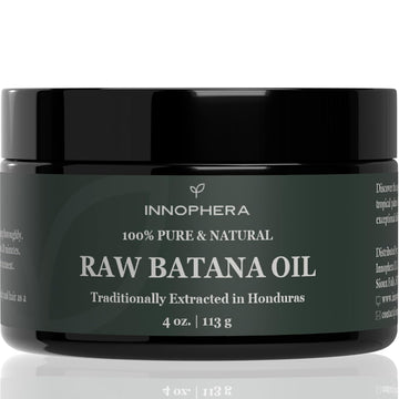 Raw Batana Oil For Hair Growth - 100% Pure & Natural From Honduras - Promotes Thicker & Softer Hair - Nourishes & Rejuvenates - 4 Oz