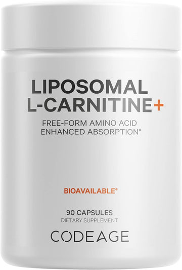 Codeage L-Carnitine 500mg Supplement, 3-Month Supply, L-Carnitine L-Ta