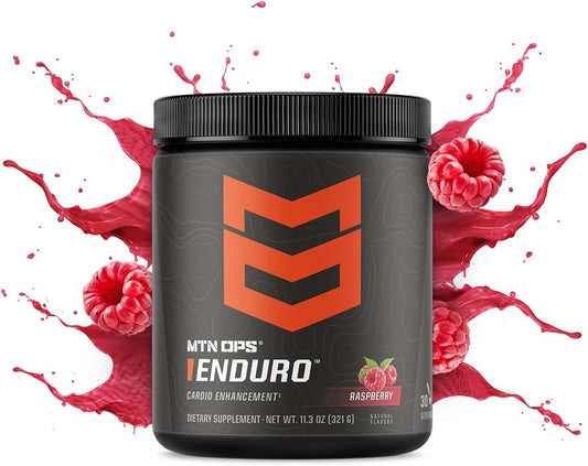 Mtn Ops Enduro Nitric Oxide Supplement & Stim-Free Pre Workout - 30 Servings - With Magnesium Citrate, Beet Root Powder, Niacinamide, L Arginine & L Citrulline - Peach Zing Flavor
