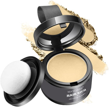 Hairline Powder & Shadow Cover Up - Golden Yellow, Conceals Thinning Hair Roots For Men & Women