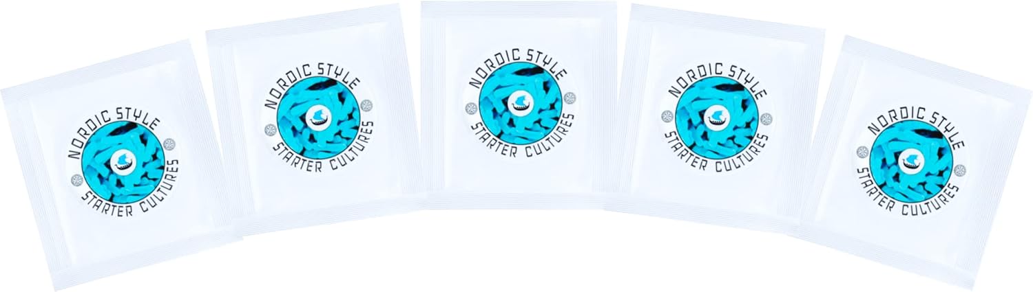 Nordic Style Starter Cultures For Homemade Preparation Of Nordic Style Yogurt And Other Dairy Products (Pack Of 5 Sachets)