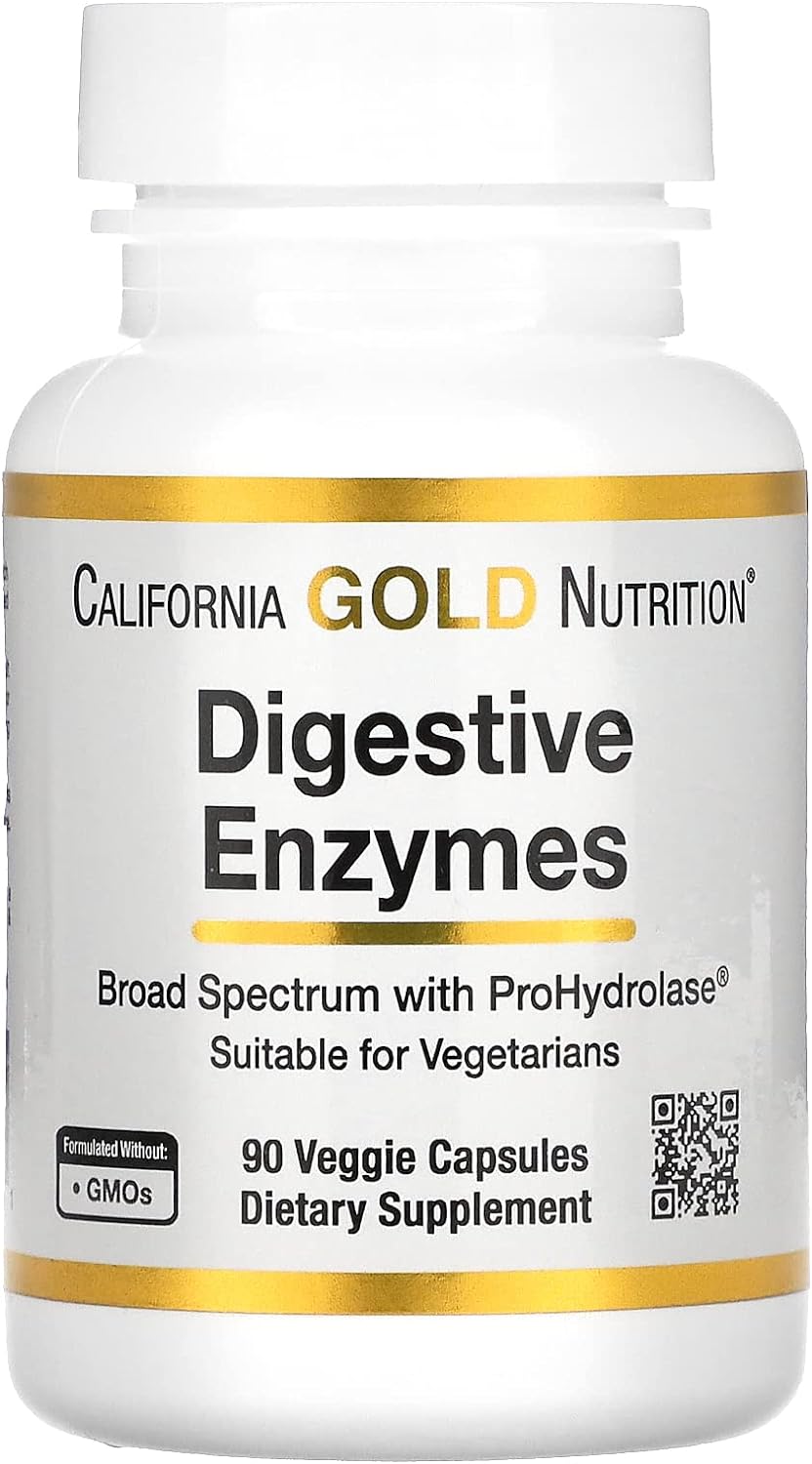 Digestive Enzymes, Broad Spectrum, Suitable For Vegetarians, 90 Veggie Capsules