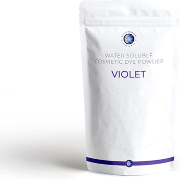 Mystic Moments | Violet Water-Soluble Cosmetic Dye Powder 50g (2x25g Pouch) | Perfect for Soap Making, Creams, Make Ups, Shampoos and Lotions