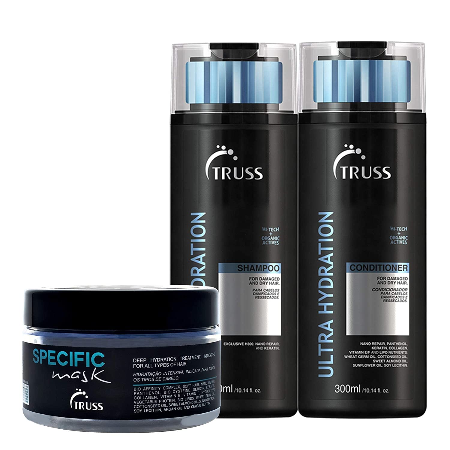 Truss Specific Mask Bundle With Ultra Hydration Plus Shampoo And Conditioner Set