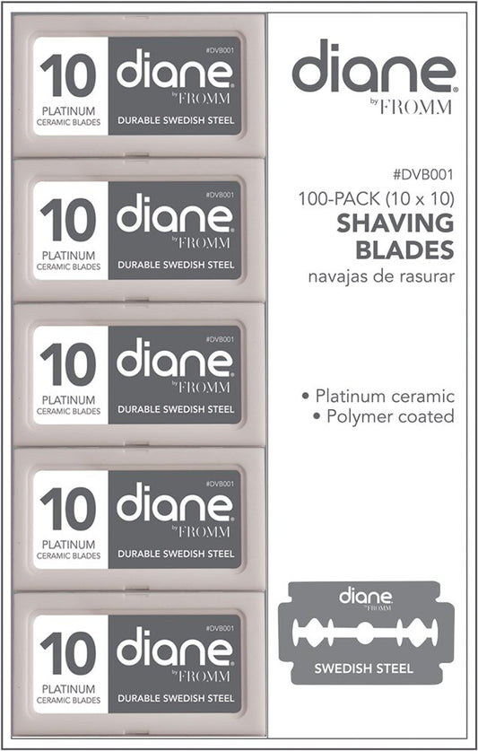 Diane, 100 Double Edge Safety Razor Blades, Manufactured with Swedish Stainless Steel, 10 Count (Pack of 10) : Beauty & Personal Care