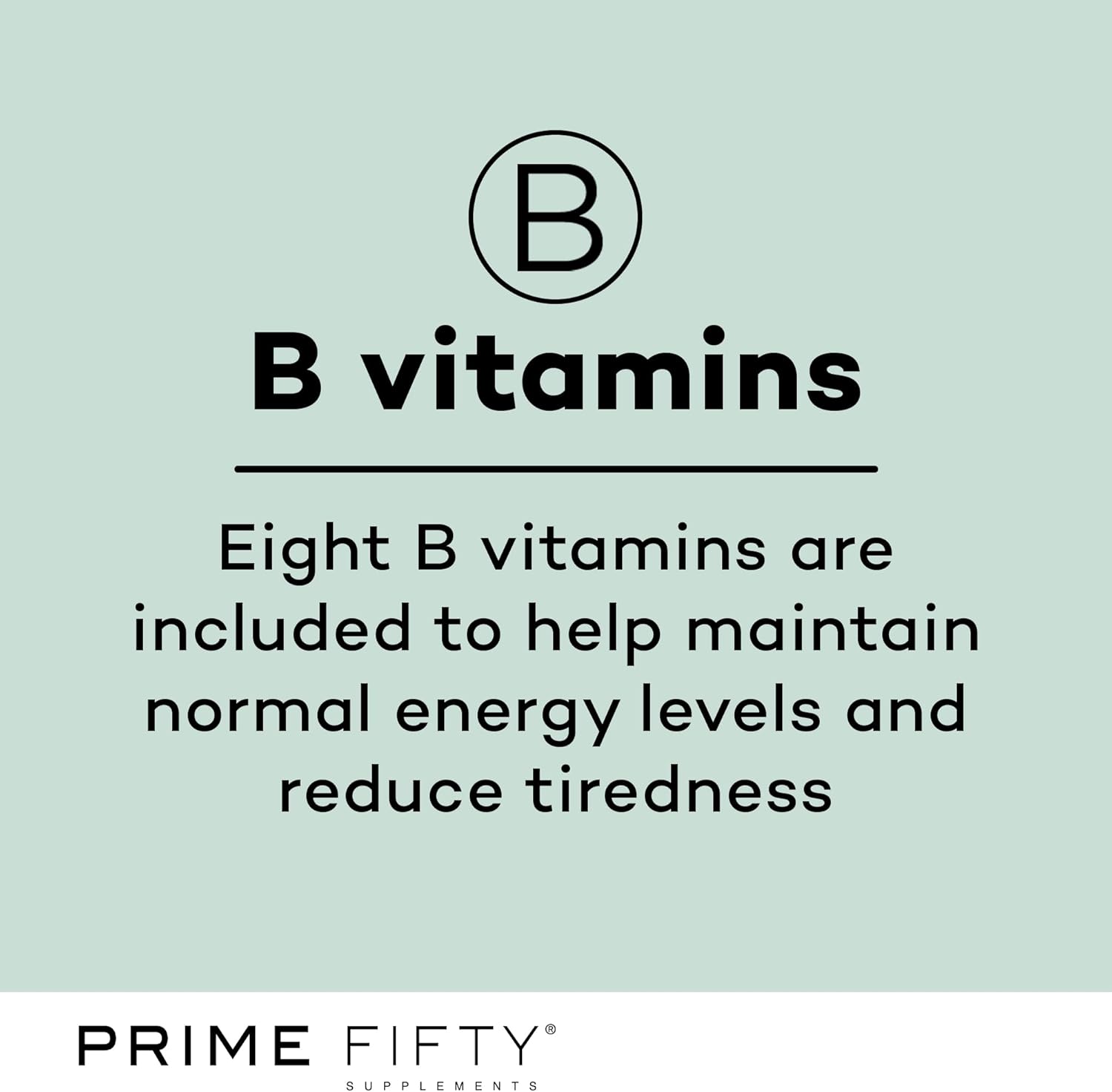 Prime Fifty Fighting Fatigue Supplement – 28 Day Supply – Energy Tablet with Vitamin B12, Magnesium & Iron for Over 50s – Co-Enzyme & C, D & B Vitamin Tablets for Tiredness & Fatigue : Amazon.co.uk: Health & Personal Care