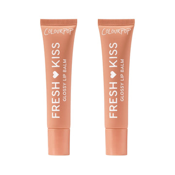 Colourpop Fresh Kiss Glossy Lip Balm - Hydrating Lip Care Enriched With Peptides, Hyaluronic Acid, Shea Butter & Vitamin E For An Ultra-Cushiony Formula - Vanilla Cake (2 Count)