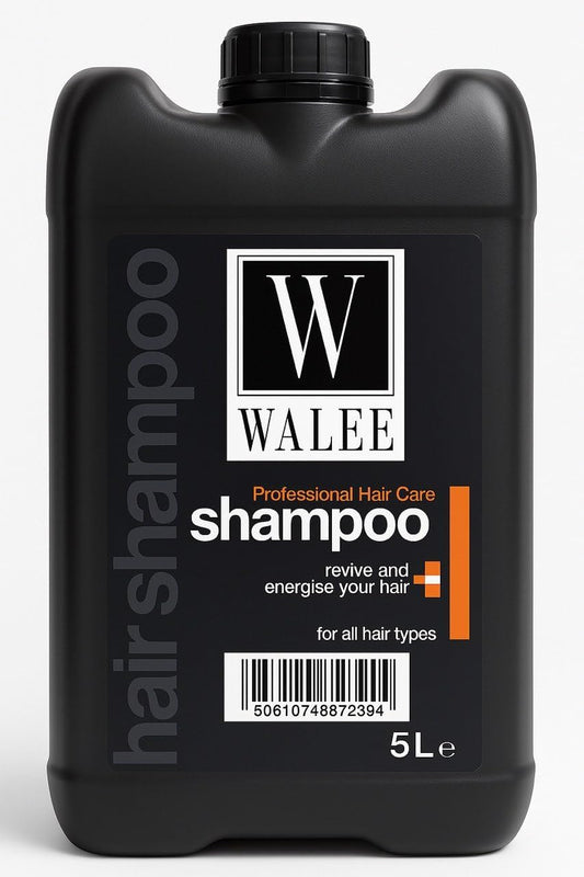 Walee Professional Hair Care Shampoo Revive And Energise Your Hair For All Hair Types 5L.E With Free Shampoo Massage Brush
