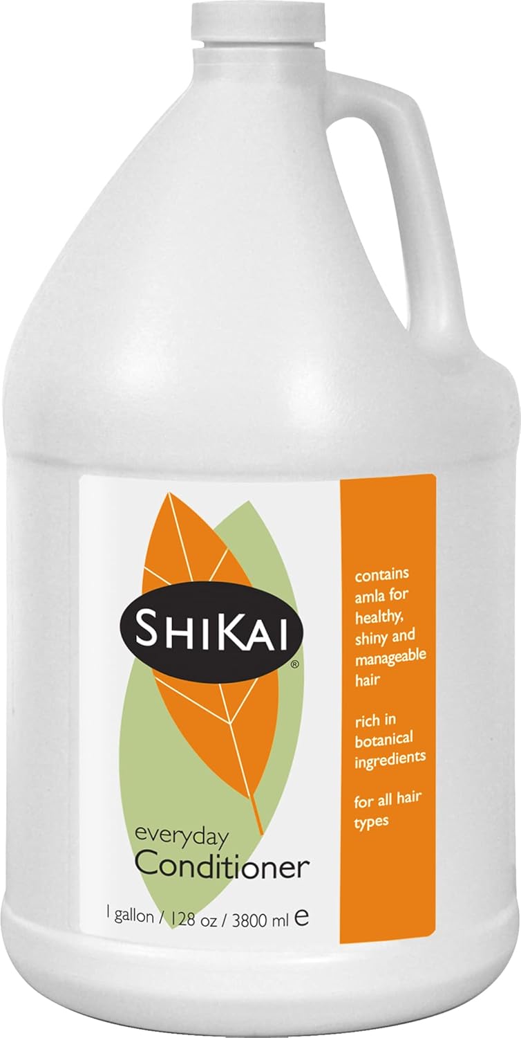 ShiKai Everyday Hydrating Conditioner (Unscented, 1 Gallon) | with Borage & Jojoba Oil | Promotes Healthy Scalp | Nourish & Shine | Vegan, Plant-Based : Beauty & Personal Care