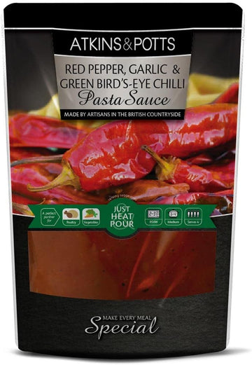 Atkins & Potts Tomato and Basil Pasta Sauce, 350 g