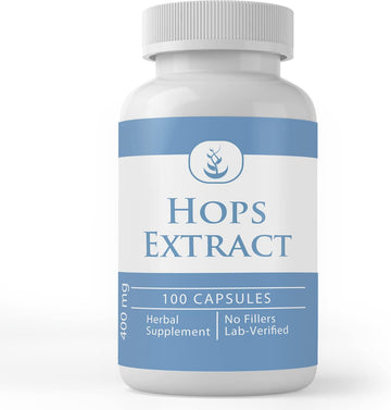 Pure Original Ingredients Hops Extract, (100 Capsules), Always Pure, No Additives Or Fillers, Lab Verified
