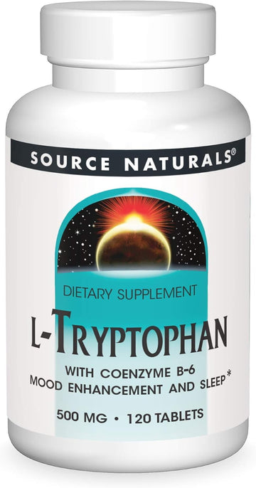 Source Naturals L-Tryptophan With Coenzyme B-6, 500Mg - 120 Tablets