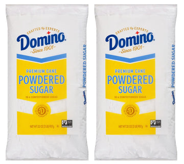 Domino Premium Cane Powdered Sugar, 2 Lb Bag (Pack Of 2)