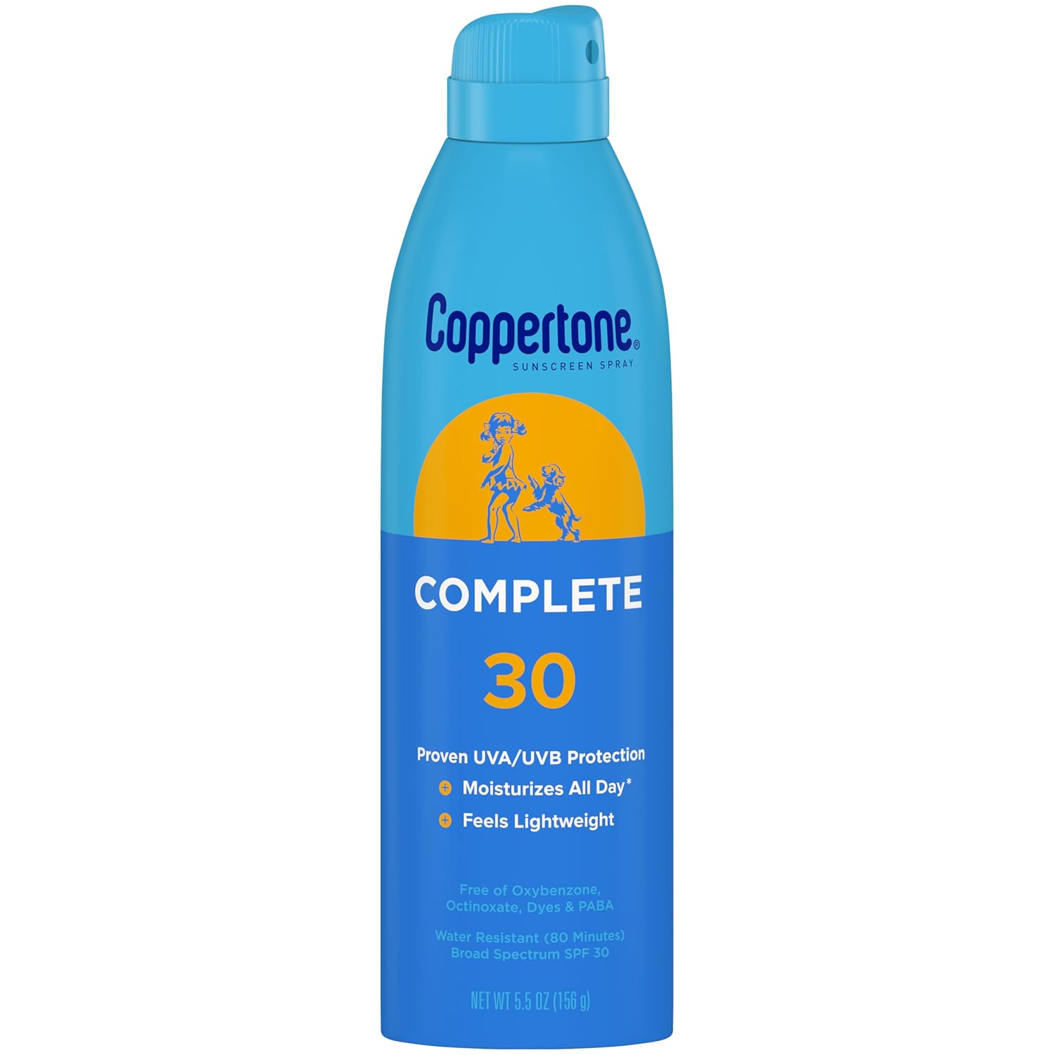 Coppertone Complete Sunscreen Spray, Spf 30 Spray Sunscreen, Body Sunscreen, 5.5 Oz