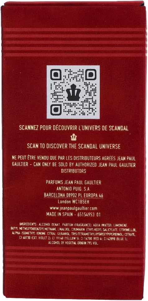 Jean Paul Gaultier Scandal Pour Homme Eau De Toilette Refillable 50Ml, (Pack Of 1)