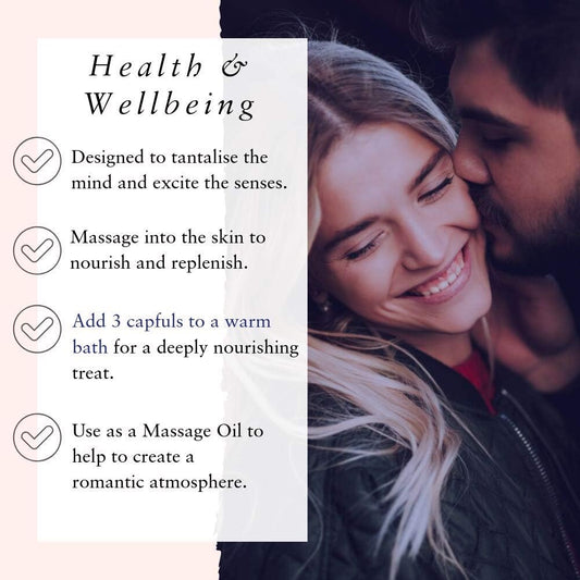 Absolute Aromas Romance Bath & Massage Oil 100Ml - Jasmine, Spearmint And Cedarwood Pure Essential Oils In A Jojoba, Sweet Almond & Evening Primrose Base - Sensual Body Oil