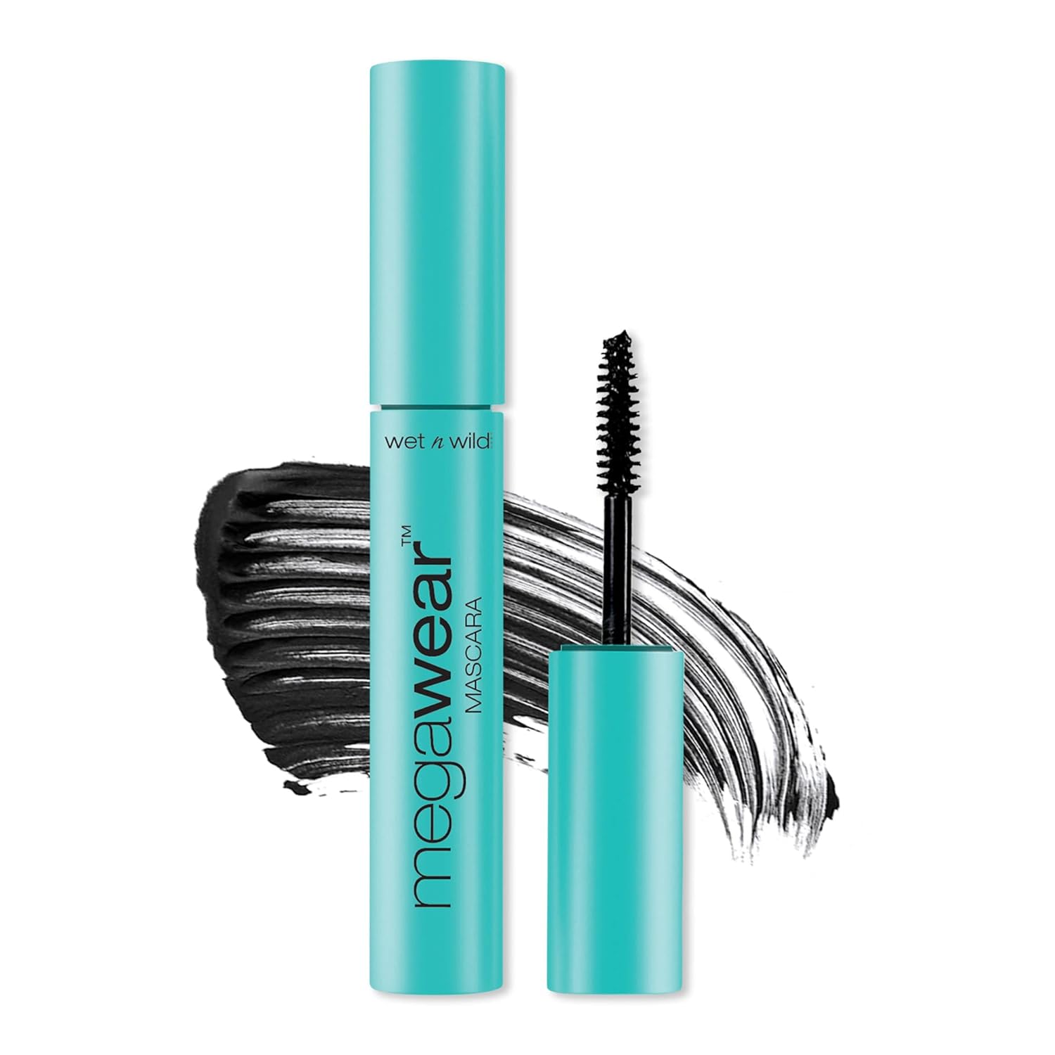 Wet N Wild Enhance And Define Megawear Mascara, Gentle Gel Volumizing Formula That Promotes Full & Healthy Lashes, Enriched With Soy Protein & Panthenol, Cruelty-Free & Vegan - Black