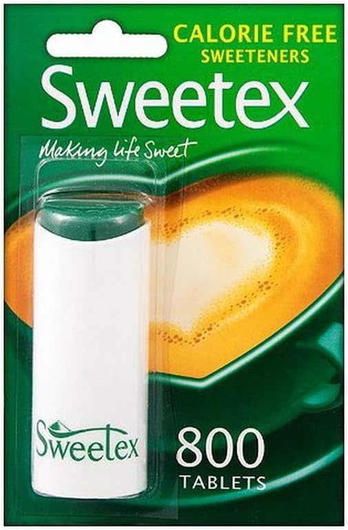 Sweetex, Zero Sugar Sweetener, 800 Tablets, Sweetener Tablets, Zero Calorie, Granulated Sweetener, Sugar Free, Embraces Healthier Lifestyle, Sugar Substitutes, Baking Supplies