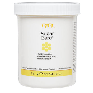 GIGI Gigi sugar bare hair removal wax with all-natural cane sugar, microwave formula, 11 Ounce : Hair Removal Wax : Beauty & Personal Care