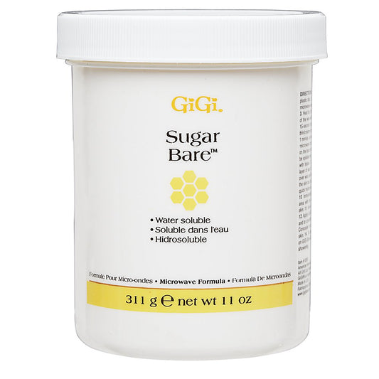 GIGI Gigi sugar bare hair removal wax with all-natural cane sugar, microwave formula, 11 Ounce : Hair Removal Wax : Beauty & Personal Care