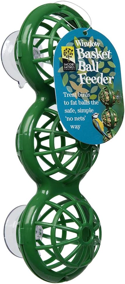 Jacobi Jayne BB-2 Basketball Bird, Suet Ball, Window Feeder, Green, 240.0 mm*80.0 mm*85.0 mm?BB-2