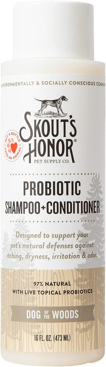 SKOUT'S HONOR: Probiotic Shampoo + Conditioner for a Healthier Skin and Coat - Dog of the Woods, 16 oz