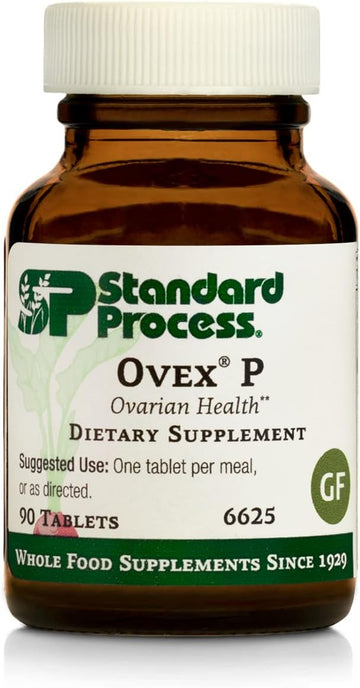 Standard Process Ovex P - Whole Food Women'S Health Supplement With Calcium Lactate, Magnesium Citrate, And Vitamin C - Gluten Free - 90 Tablets