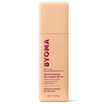 Byoma Gel Cream Spf 30 - Barrier Repair Cream/Gel Face Lotion With Broad Spectrum Sunscreen - Ceramide Spf Face Moisturizer For Dry Skin - Alcohol Free, Oil Free Face Moisturizer - 1.69 Fl. Oz