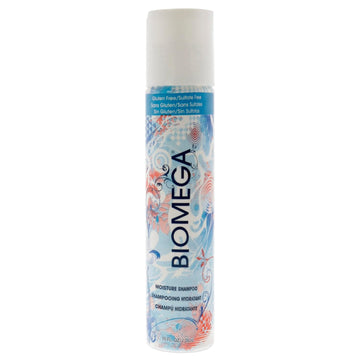 Biomega Moisture Shampoo, Creates Fuller Volume, Hydrating Formula Cleanses Hair While Infusing It With Omega-Rich Moisturizers And Keratin Amino Acids