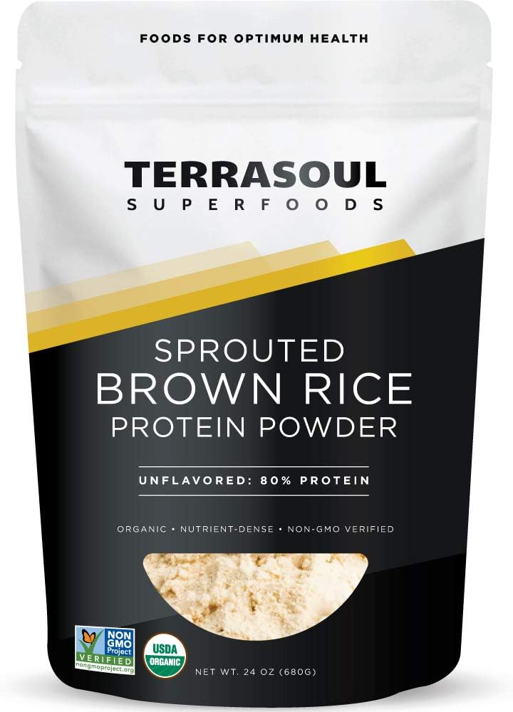 Terrasoul Superfoods Organic Sprouted Brown Rice Protein Powder, 1.5 P