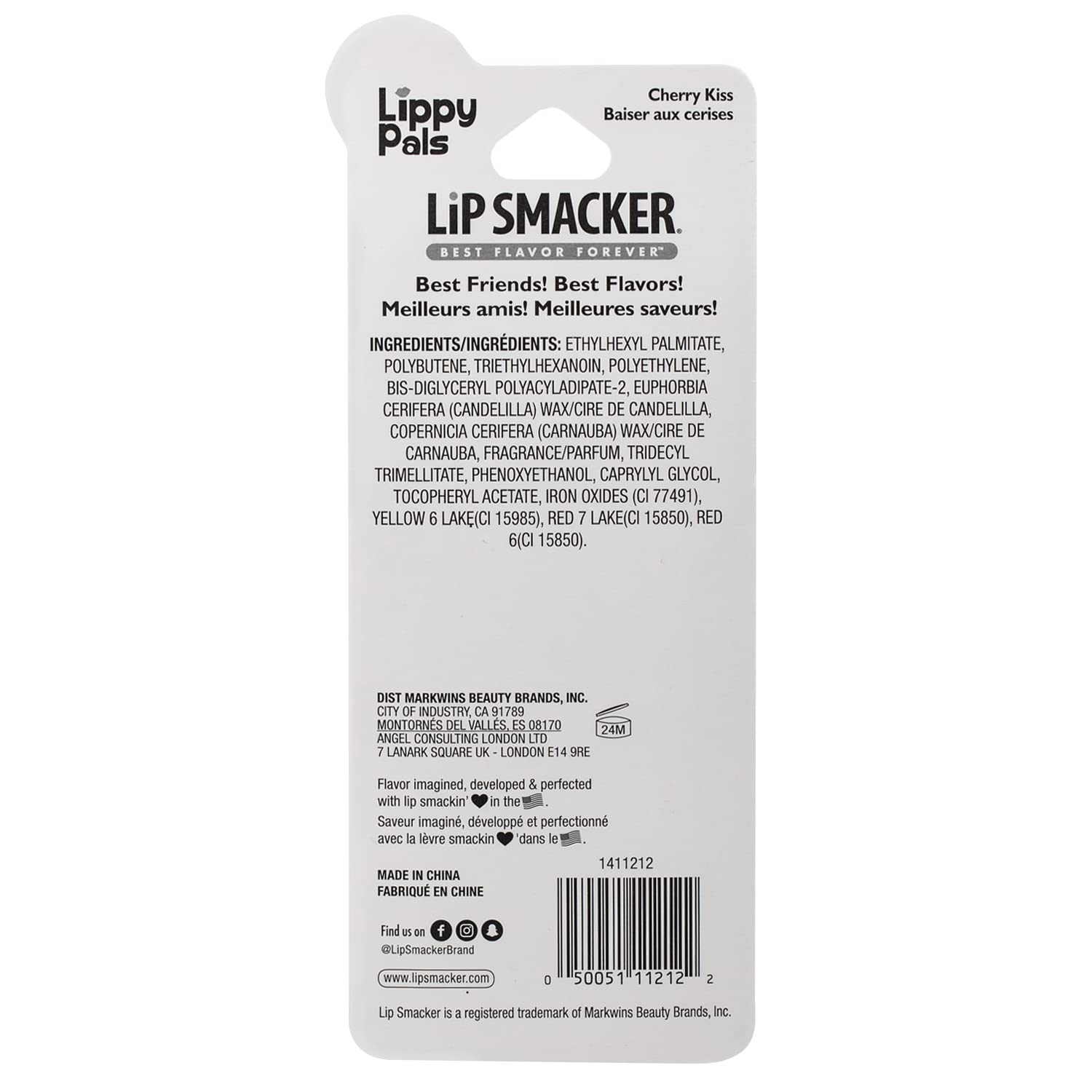 Lip Smacker Christmas Holiday Lip Balm Unicorn Lippy Pal Flavored Cherry Kiss : Beauty & Personal Care