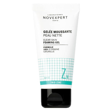 Clear Skin Foaming Gel - Gentle Facial Cleanser With Zinc - Renews, Restores Skin - Deep Clean With Hydrating Face Wash - Vegan, Organic Skincare - 1.05 Oz