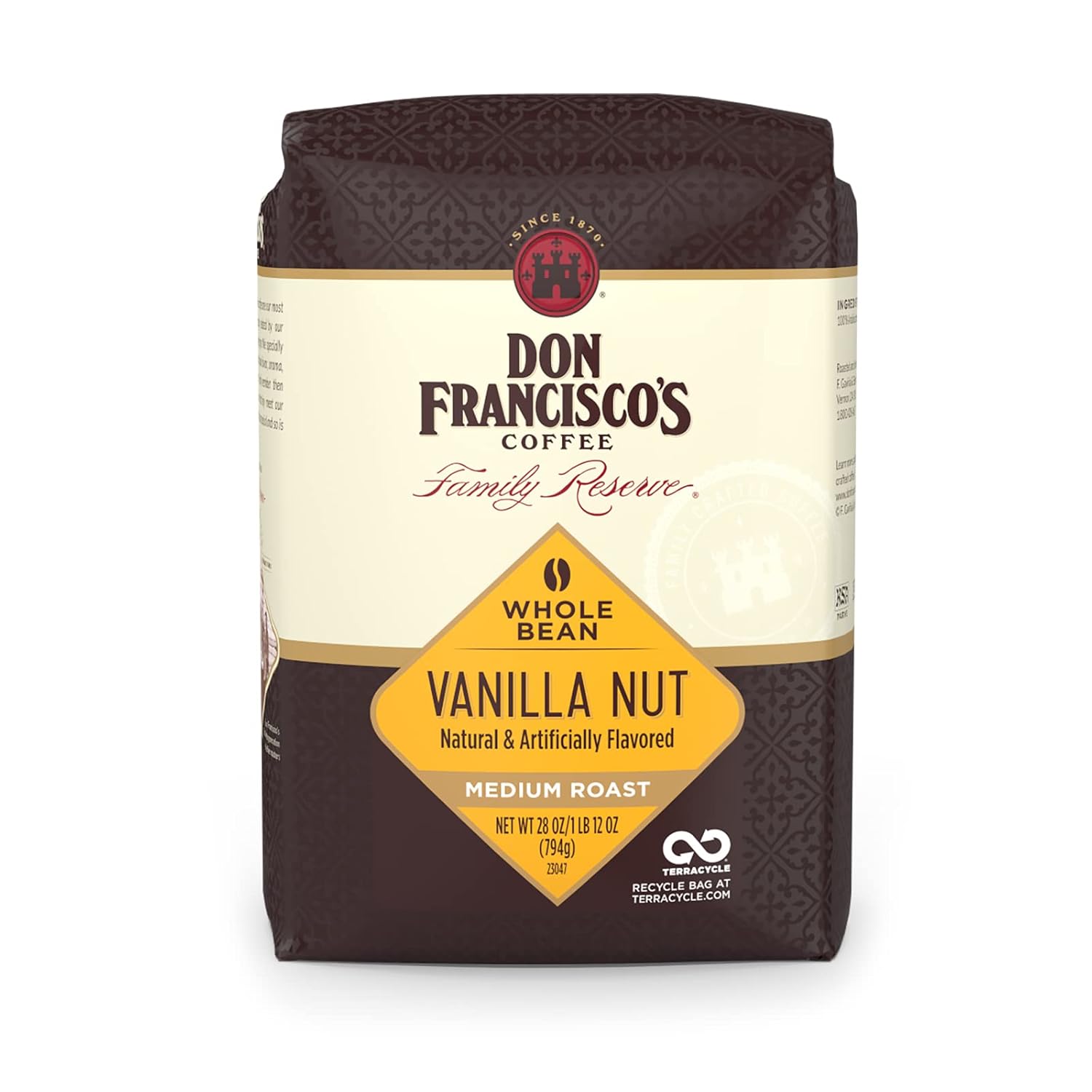 Don Francisco'S Vanilla Nut Flavored Whole Bean Coffee (Bag)