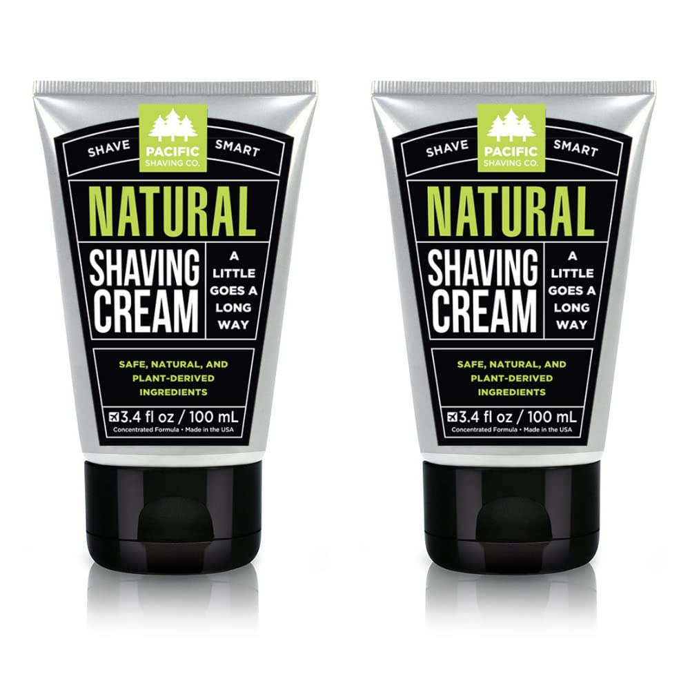 Pacific Shaving Company Natural Shaving Cream, 2 Pack